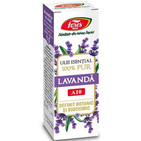 Ulei esential de Lavanda 100% pur, 10ml, Laboratoarele Fares Orastie
