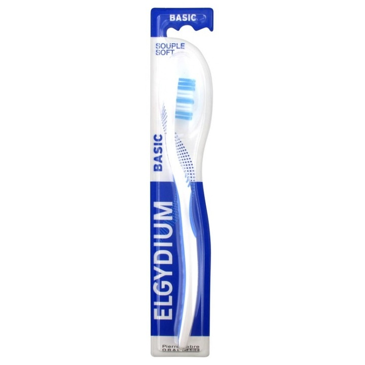 Periuta de dinti, Elgydium, Basic Soft, Albastru