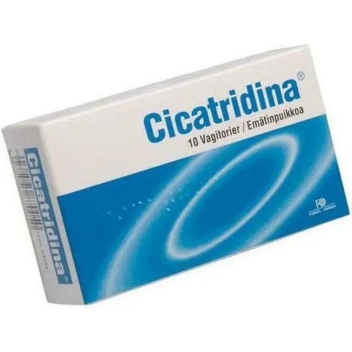 Cicatridina Ovule Vaginale, 10 buc, hidratare, hipoalergenic