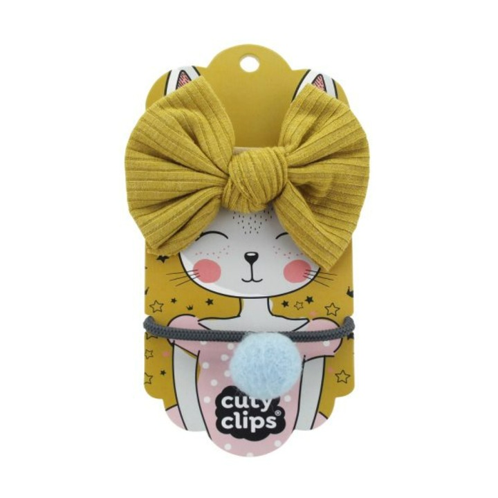 Cuty Clips Boss Bunny лента за коса No4 - златисто