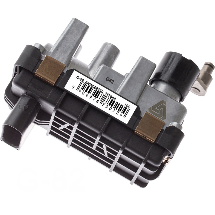 Actuator turbina G-82, 6NW009550, 767649, Pentru: VW: Touareg - 3.0 V6 TDI / AUDI: A4, A5, A6, A7, A8, Q5, Q7 - 3.0 TDI / PORSCHE: 911 Cabriolet - 3.8 Carrers S / Cayenne 3.0