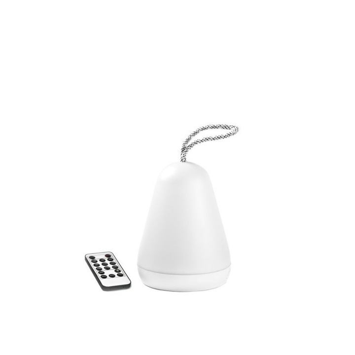 Лампа тип фенер с дистанционно управление, Rabbit & Friends, Бял