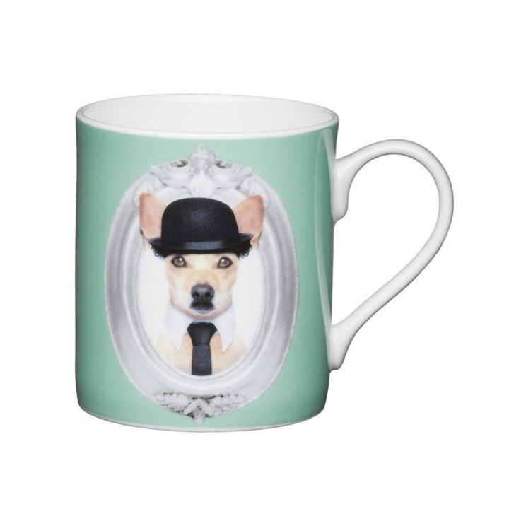 Cana model caine, KitchenCraft, Portelan, 250 ml, Verde