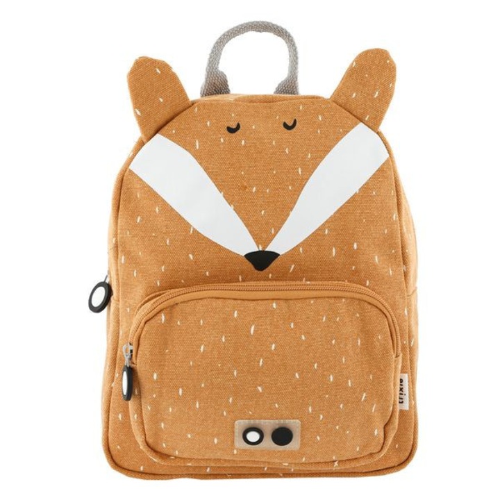 Rucsac copii Mr. Fox, Trixie, Textil, Maro/Alb