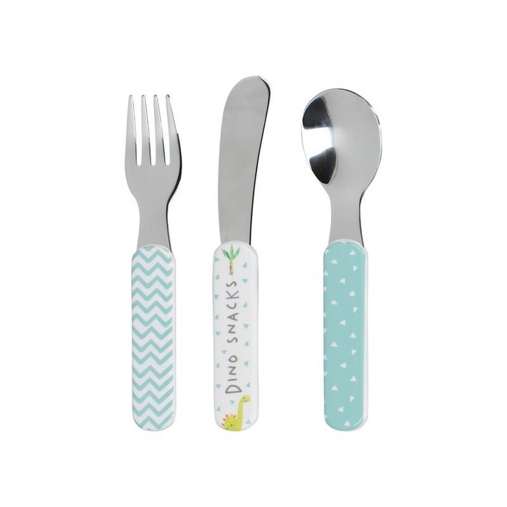 Set 3 tacamuri pentru copii, KitchenCraft, Model dinozauri