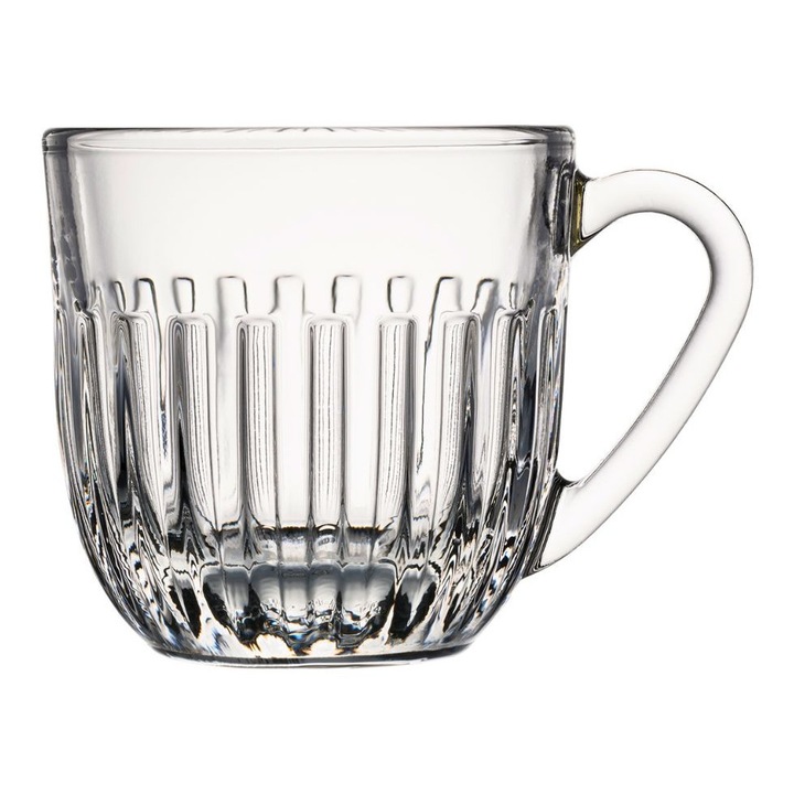 Cana cu maner, La Rochere, sticla, 240 ml, transparent