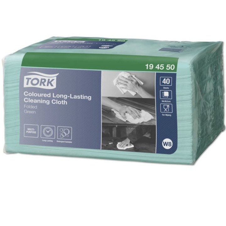 Кърпички, Tork Premium, 40 бр., Зелени