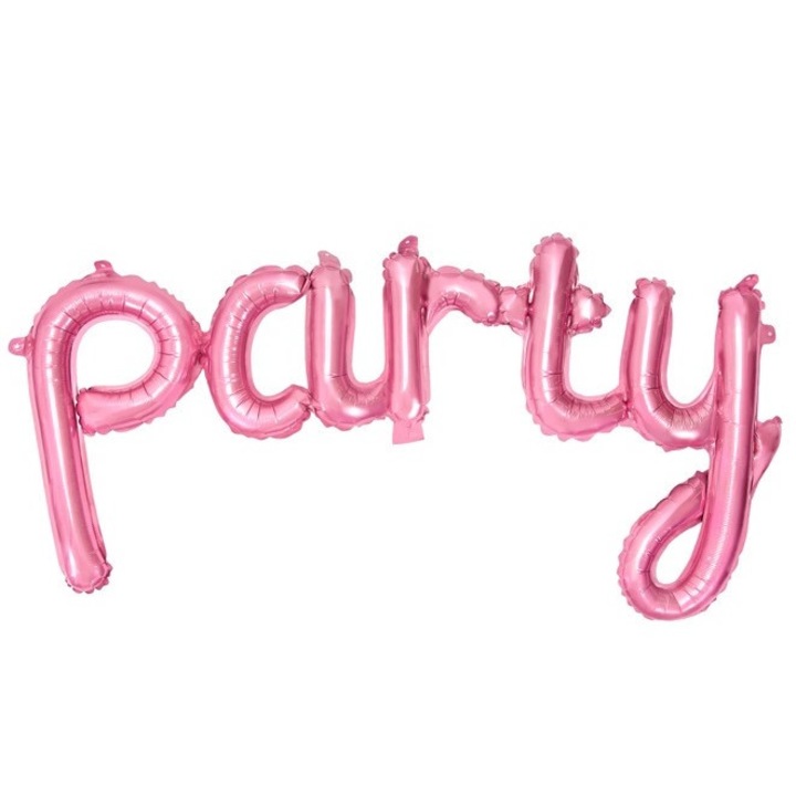 Rózsaszín party lufi 80 x 40 cm