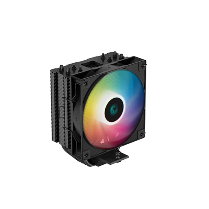 Охладител за процесор DeepCool AG400 BK aRGB, Съвместимост Intel/ AMD, Подсветка ARGB