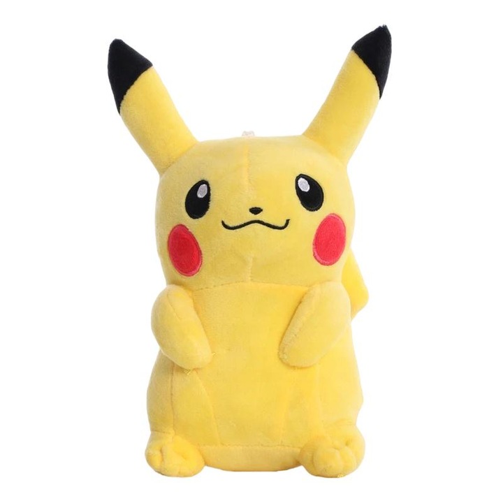 Plüss játék, Pikachu, Pokemon modell, 30cm, Sárga