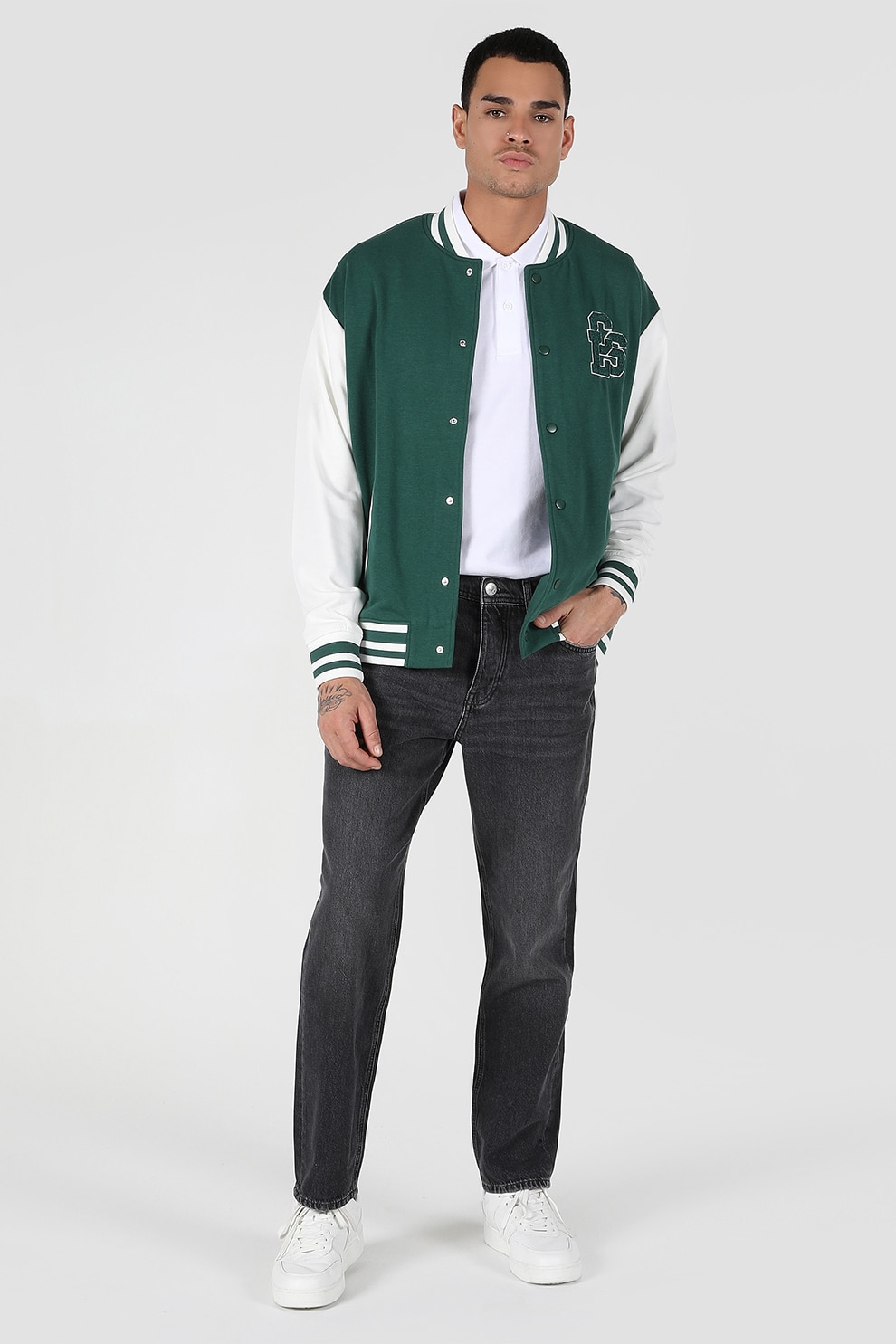 COLIN'S, Blugi cu 5 buzunare, Gri inchis, W31-L32