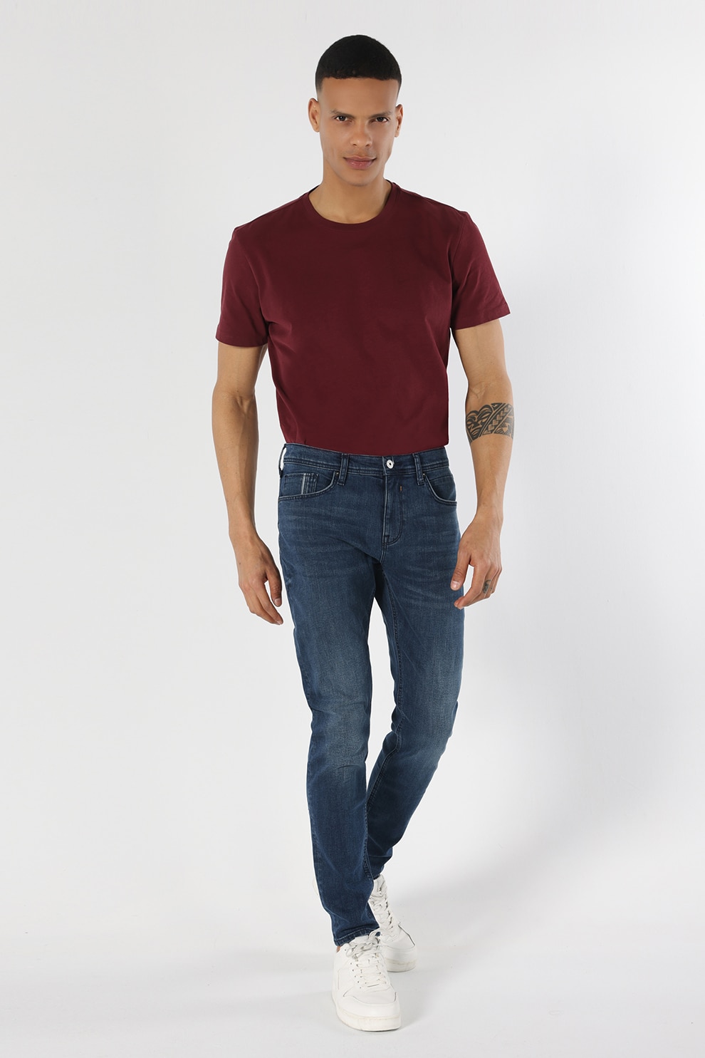 COLIN'S, Blugi skinny Alex, Albastru marin, W28-L30