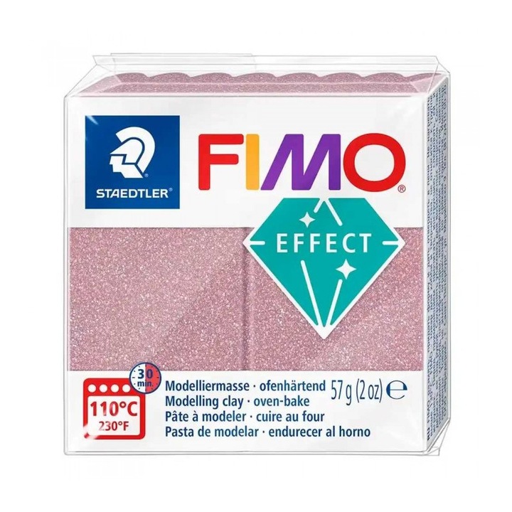 Pasta de modelaj FIMO Effect 57g Roz antic Galaxy