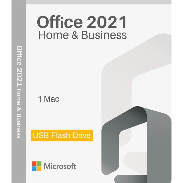 Microsoft Office 2021 Home & Business, MacOS 64 bit, Multilanguage, Retail, Flash USB 2.0 - 8GB