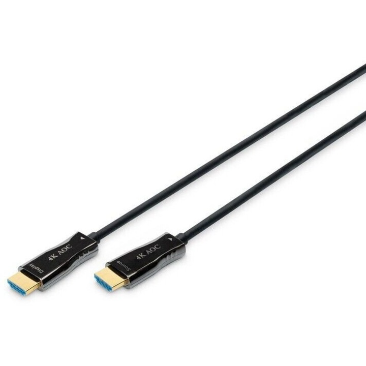 HDMI 2.1 kábel, 4K Ultra HD, 10 m, A típusú, 4096 x 2560 pixel, 3D, Fekete Digitus AK-330125-100-S