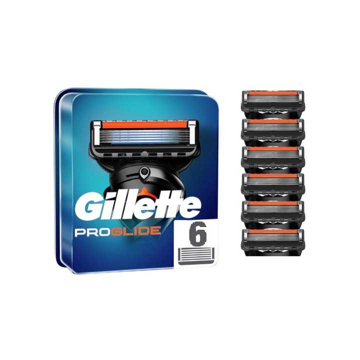Gillette Fusion ProGlide Kézi borotvaalkatrészek, 6 db