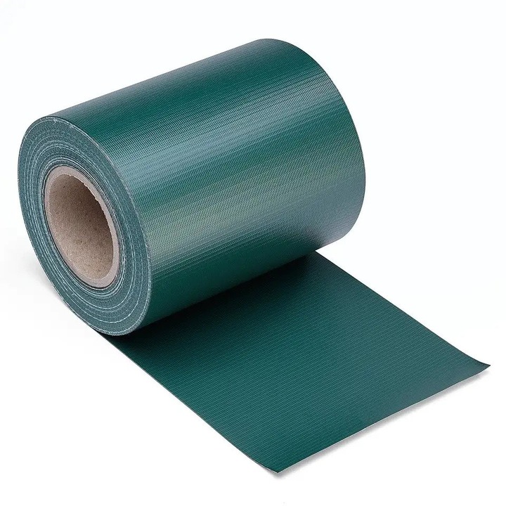 Banda din PVC, protectie vizuala pentru gard 19 cm x 50 m - verde