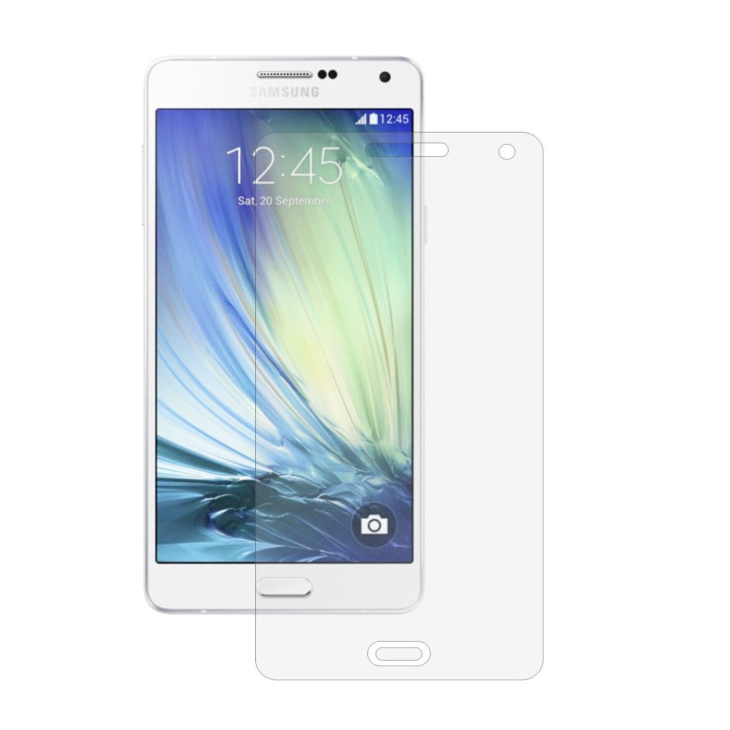 Set 2 Folii Protectie Ecran, Acoperire Totala, Adezive si Foarte Flexibile, Invisible Skinz Ultra-Clear HD pentru Samsung Galaxy A7 2015