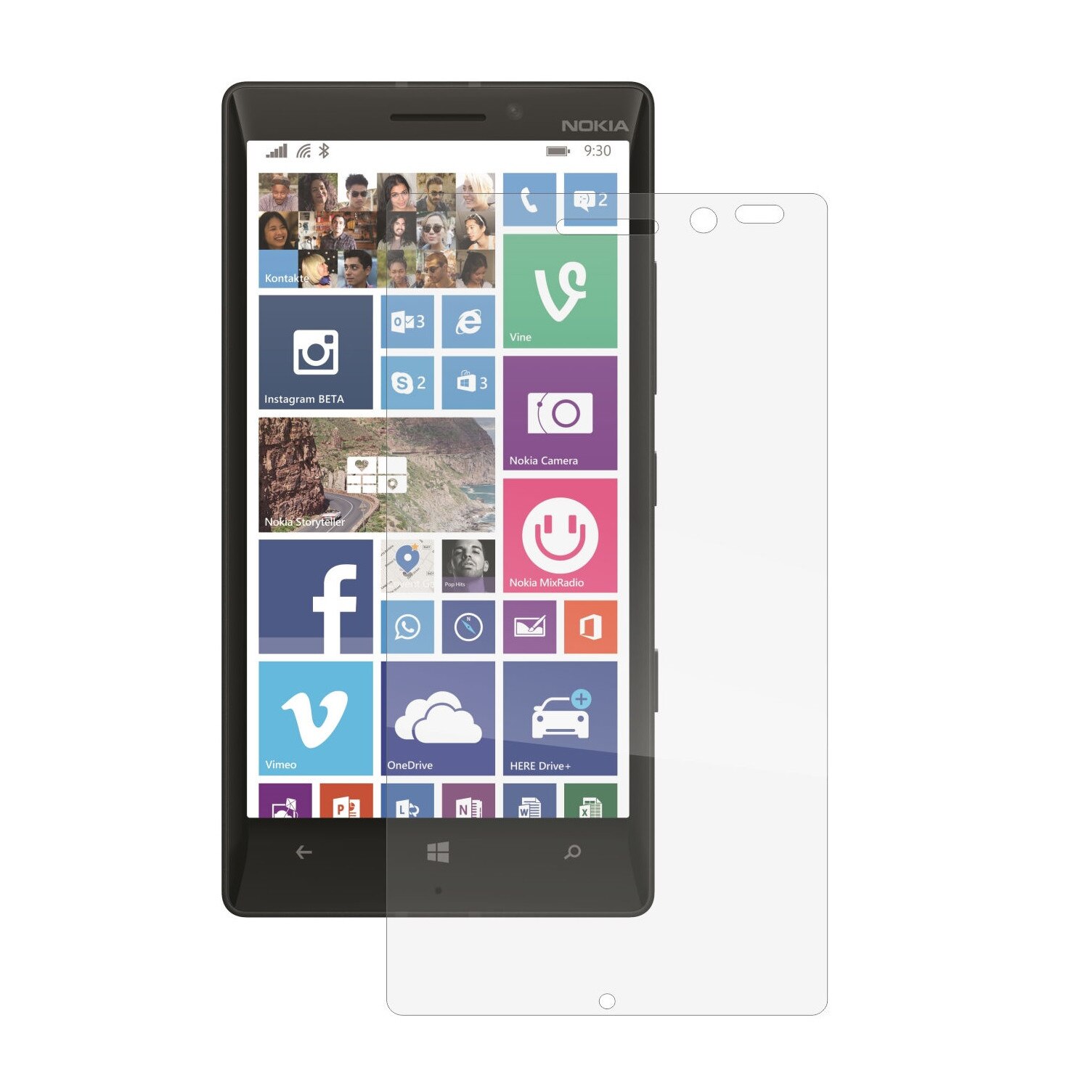 Folie Protectie Ecran, Acoperire Totala, Adeziva si Foarte Flexibila, Invisible Skinz Ultra-Clear AutoRegeneranta pentru Nokia Lumia 930