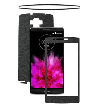 Folie de protectie Carbon Skinz, Husa de tip Skin Adeziv pentru Carcasa, Piele Neagra dedicata LG G Flex2 Folie de protectie Carbon Skinz, Husa de tip Skin Adeziv pentru Carcasa, Piele Neagra dedicata LG G Flex2