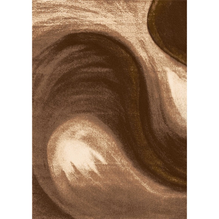 Килим Деко трейдинг Струма 087, Мокетен, Кафяв, 140х200