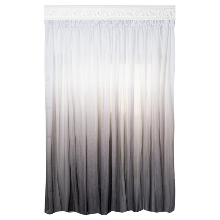 Perdea gri, degrade, DolceSara 047, cu rejansa,500 x 250