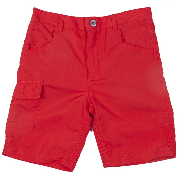 Pantaloni scurti de drumetie pentru copii, Rosu