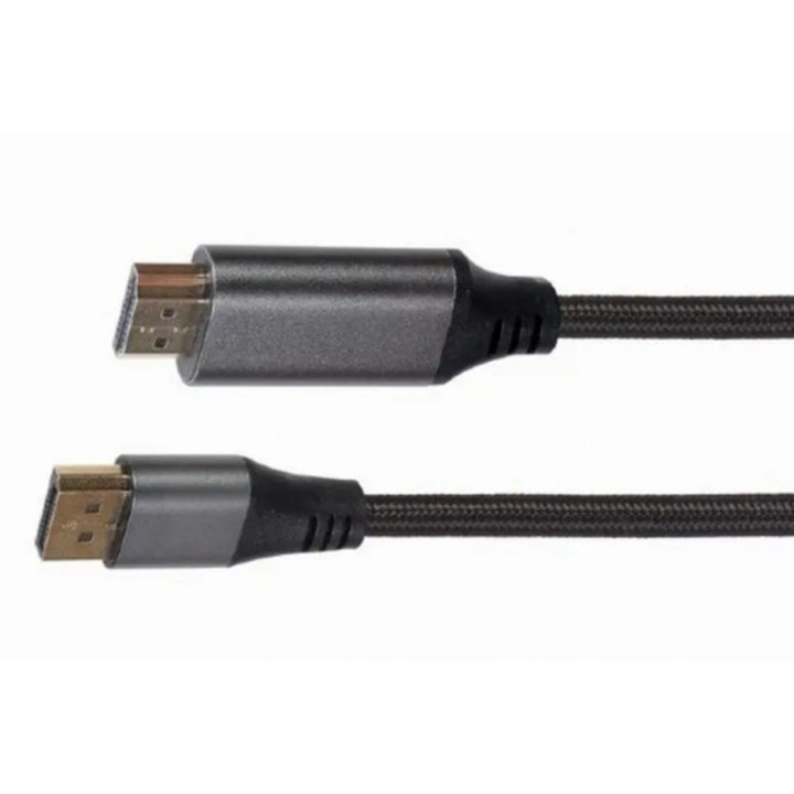 Кабел DisplayPort мъжки към HDMI A мъжки V1.2 UHD, 4K резолюция, 60Hz, 1.8 m, премиум, позлатени конектори, еднопосочен
