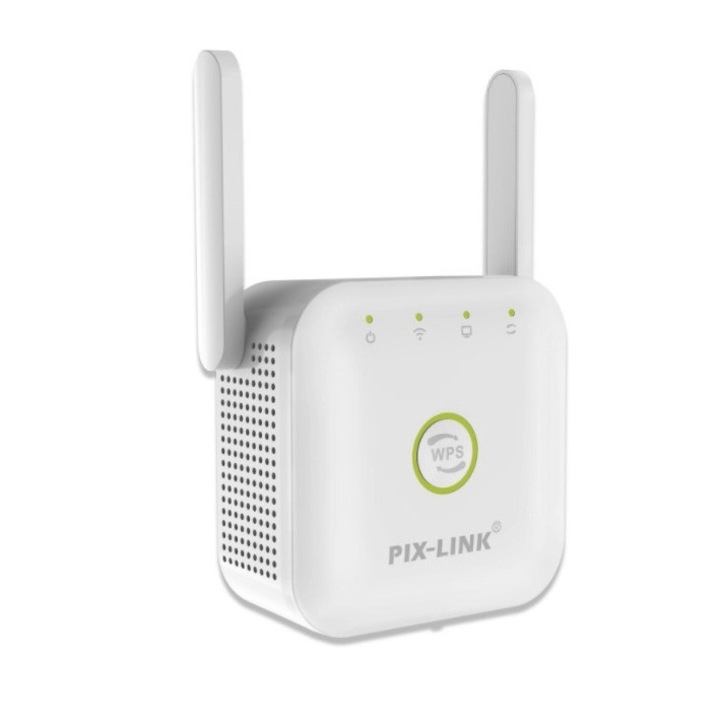 Усилвател за безжичен интернет, PIX-LINK, 2 антени, 300Mbps