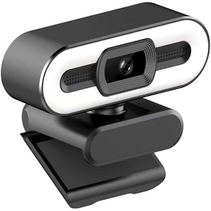 4K уеб камера, регулируем светодиод на 3 нива на интензитет, вграден HI-FI стерео микрофон, автоматичен фокус, адаптивна функция за намаляване на шума, USB, съвместим Xbox, Playstation, Zoom, Skype