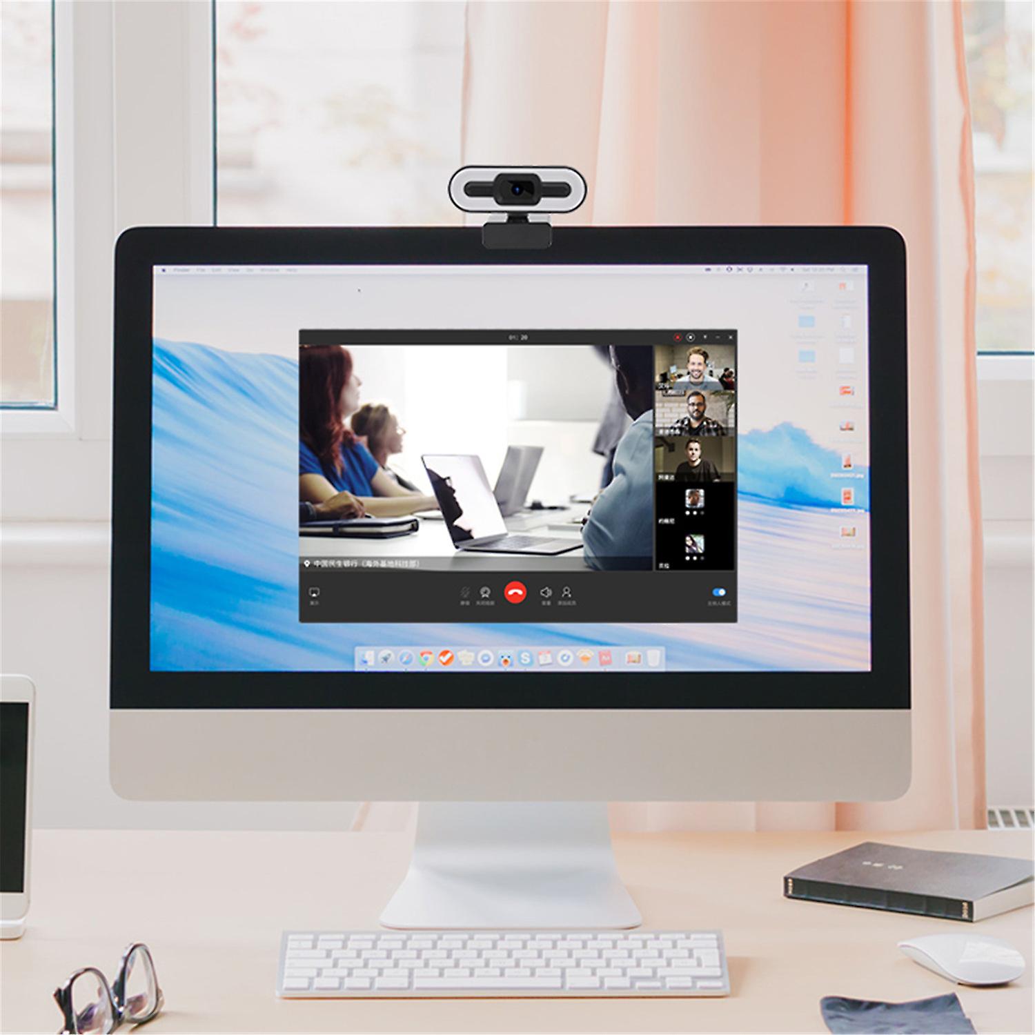 4K уеб камера, регулируем светодиод на 3 нива на интензитет, вграден HI ...