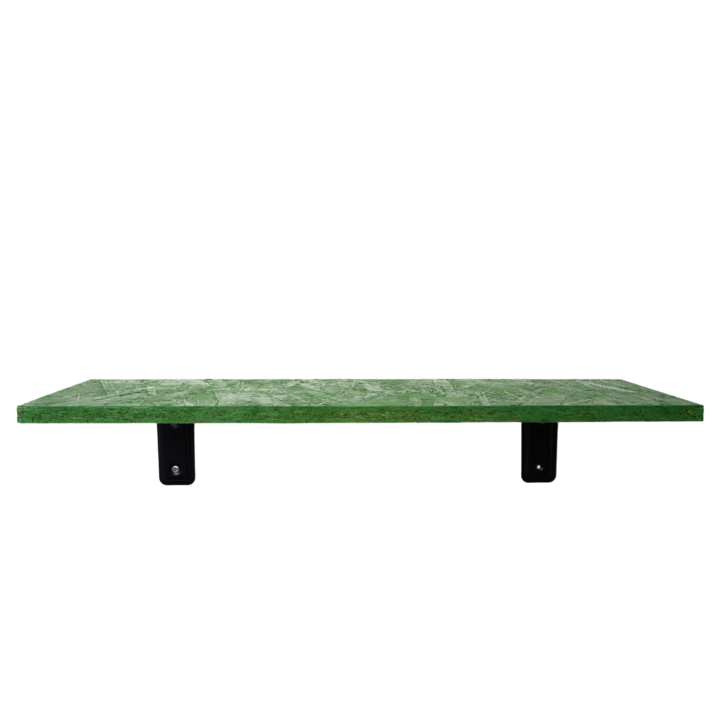 Etajera de perete Mobleto®, raft suspendat din OSB, verde, 23 cm x 60 cm, minimalist, design unic, usor de instalat, home decor, amenajari interioare, raft agatat, raft de perete, potrivit pentru dormitor, living, bucatarie