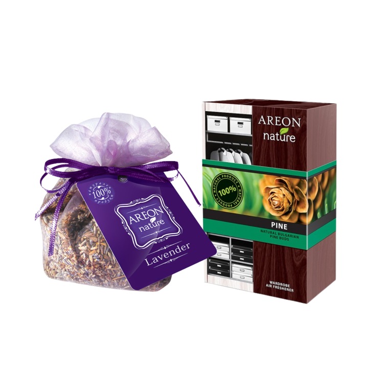 Saculet Areon Lavanda 60g si Odorizant Areon Pine 30g