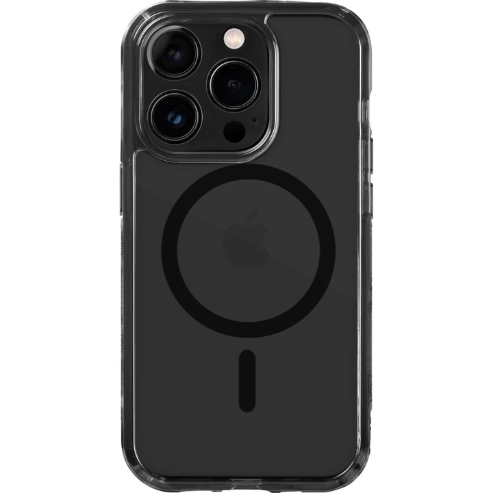 Husa Laut Crystal Matter X pentru Apple iPhone 14 Pro, negru crystal