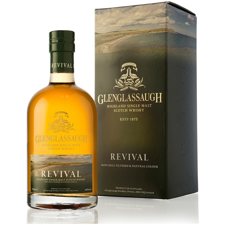 Whisky Glenglassaugh Revival, Scotch Single Malt, 46%, Cutie, 0.7l