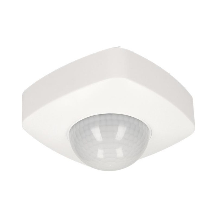 Senzor de miscare, Orno, IP65, Iluminare LED, Alb