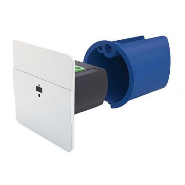 Лазерен сензор за движение, F&F, Пластмаса, 45×45×1,5 mm, Бял