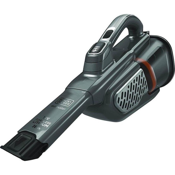 Aspirator portabil, Black&Decker, 0.7l, 18V, Gri