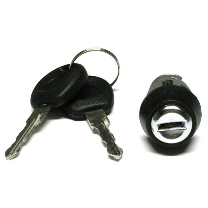 Gyújtáskapcsoló, Modecar, Műanyag, Fém, Fekete, Ezüst