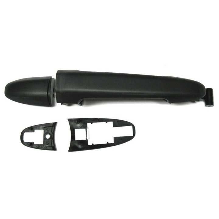 Első ajtókilincs, Modecar, Volkswagenhez, Fém, Műanyag, Fekete