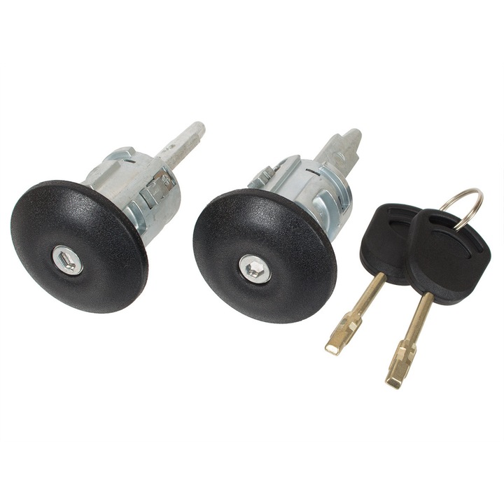 2 db első ajtó zárbetétből és 2 db kulcsból álló Ford Transit 00-14, Modecar, fekete/ezüst készlet