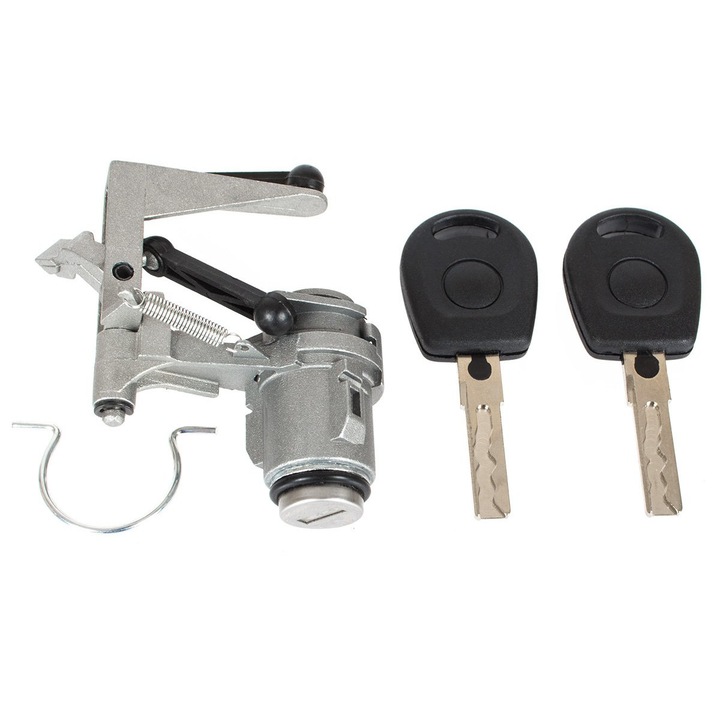 Csomagtérajtó zárbetét, Modecar, VW Polo IV 9N 01-09-hez, kulccsal, Ezüst