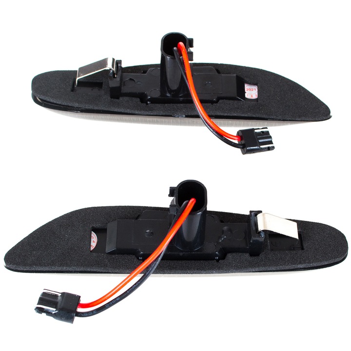 MODECAR, 2db LED oldalsó irányjelző készlet, BMW E60 E61-hez, füstfekete