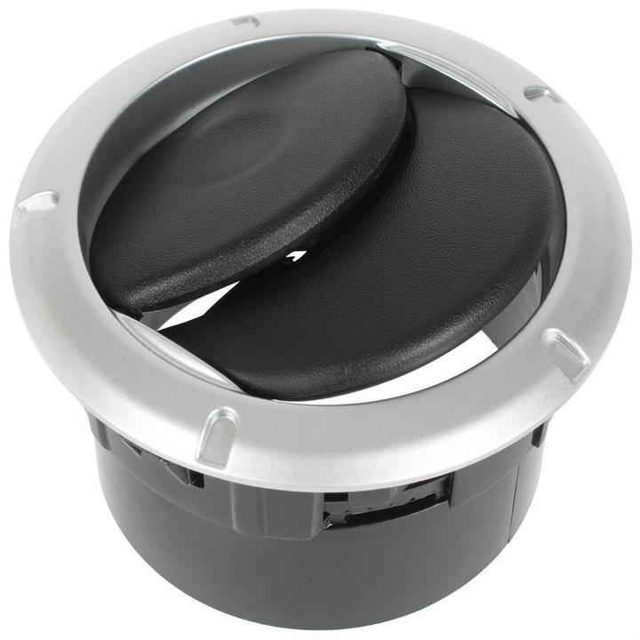 Grila Aer Auto, MODECAR, Stanga/Dreapta, Pentru Dacia Logan II 2012, Argintiu/Negru