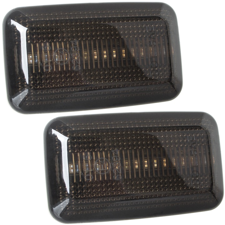 Set 2 semnalizatoare laterale LED pentru Audi 100 C3/80 B3/80 B4/A6 C4, Modecar, Negru