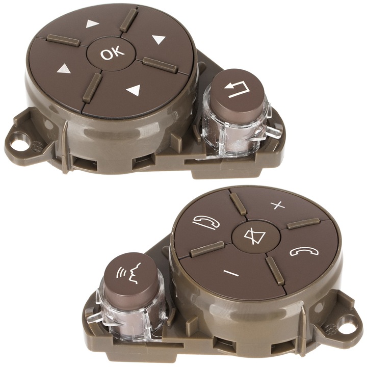 Multifunkciós kormánykapcsoló, Modecar, Mercedes C-osztályhoz C204 S204 W204 08-15, 2 db, Barna