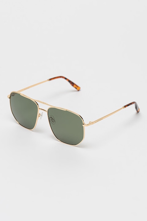 Hawkers, Унисекс слънчеви очила Aviator с градиента, 51-16-145, Златист