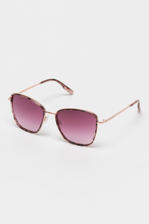Hawkers, Ochelari de soare cat-eye unisex cu lentile in degrade, 58-18-140, Auriu rose