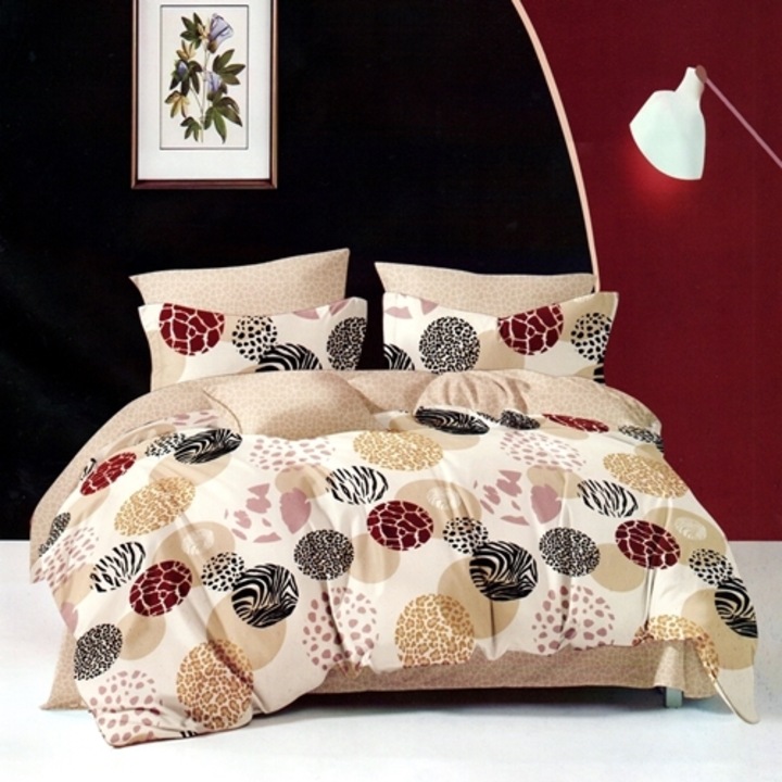 Set complet lenjerie de pat Finet, pilota si 2 perne, pentru pat dublu, multicolor, Ralex Pucioasa, 220x240cm, LDP-SC-FIN-100410