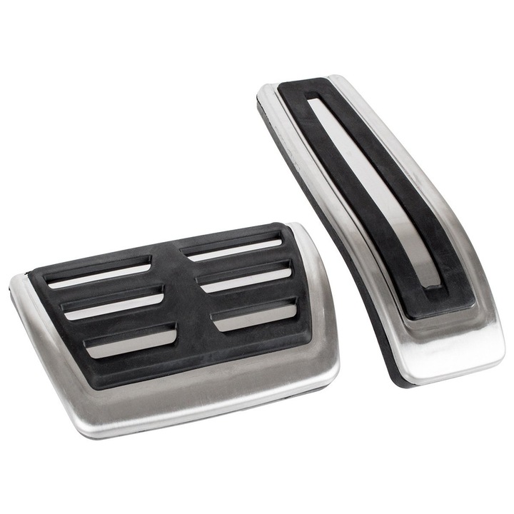 2 db pedál készlet, Modecar, kompatibilis VW Touareg I II 02-13, ezüst/fekete